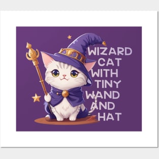 wizard cat Posters and Art